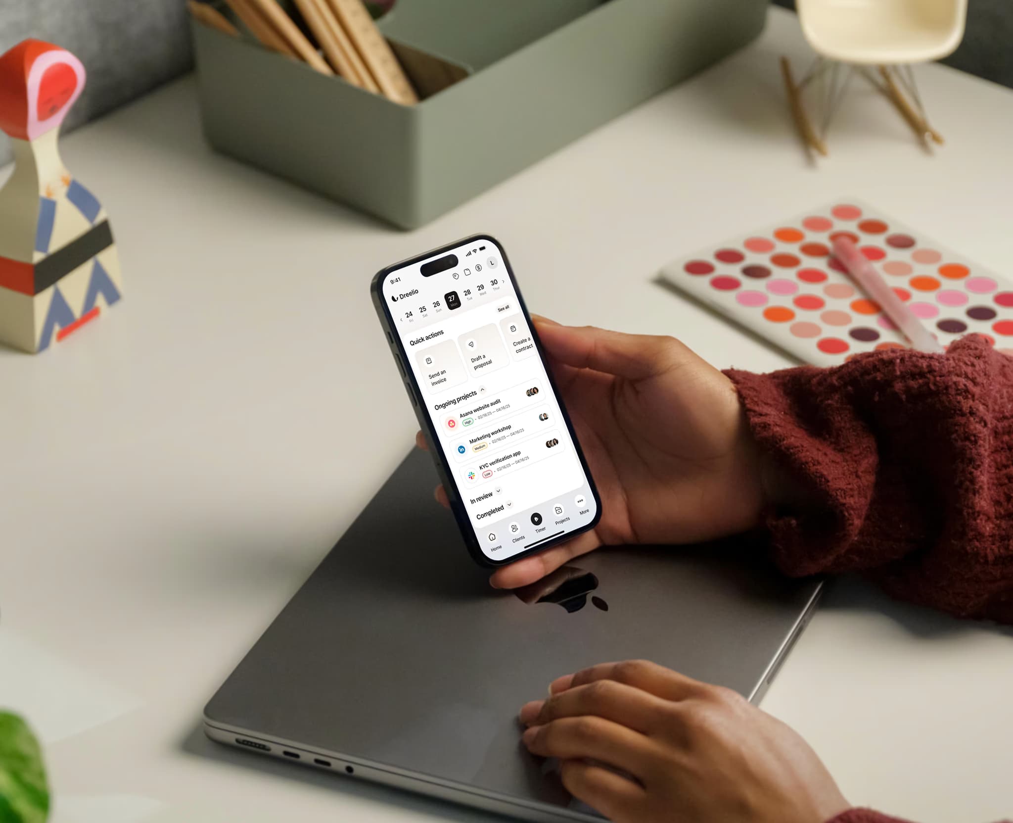 Giao diện ứng dụng di động của Nestlé Omni